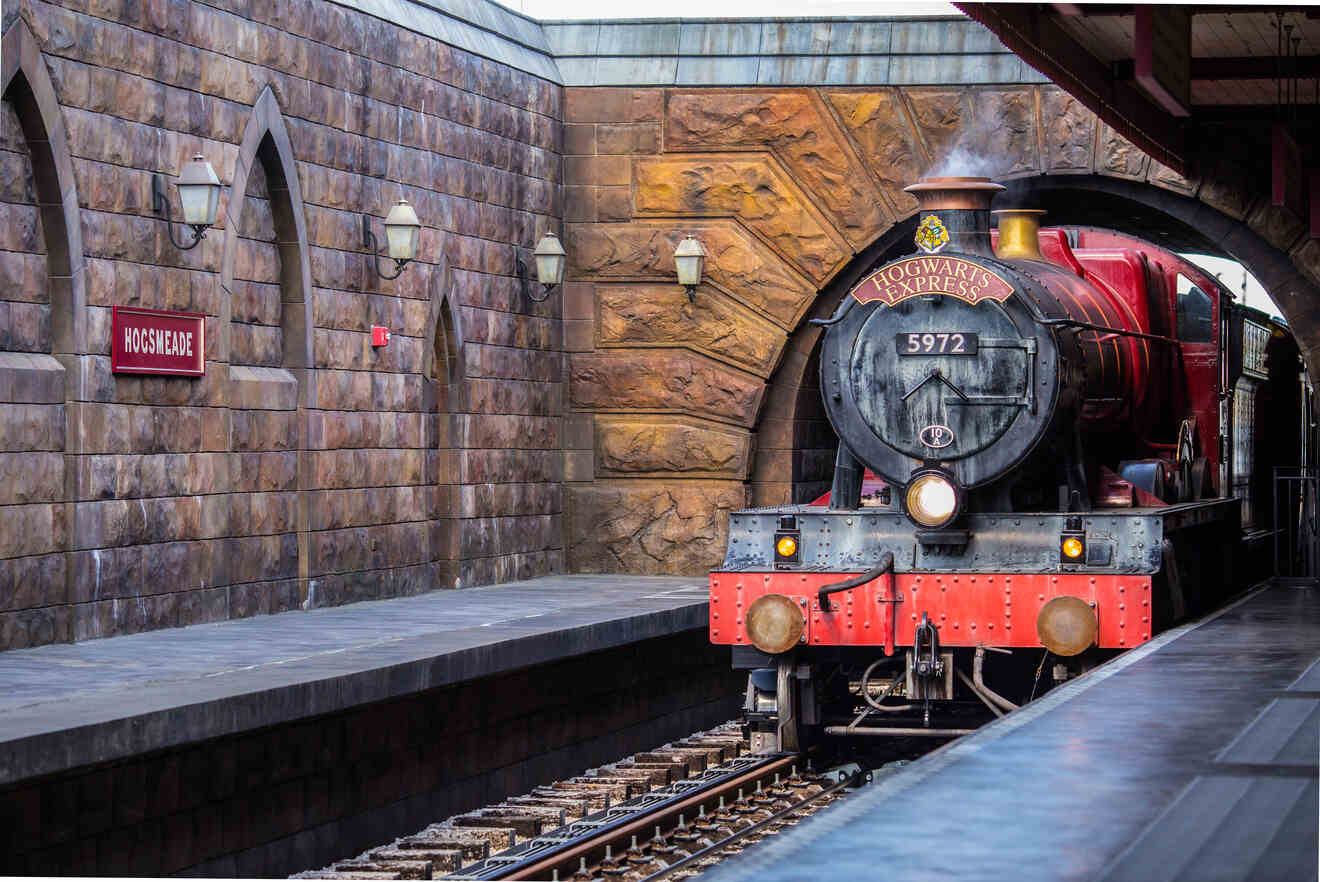 View of the Hogwarts express train
