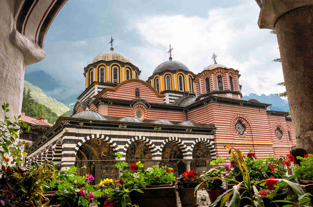 View of Rila Monastery exterior