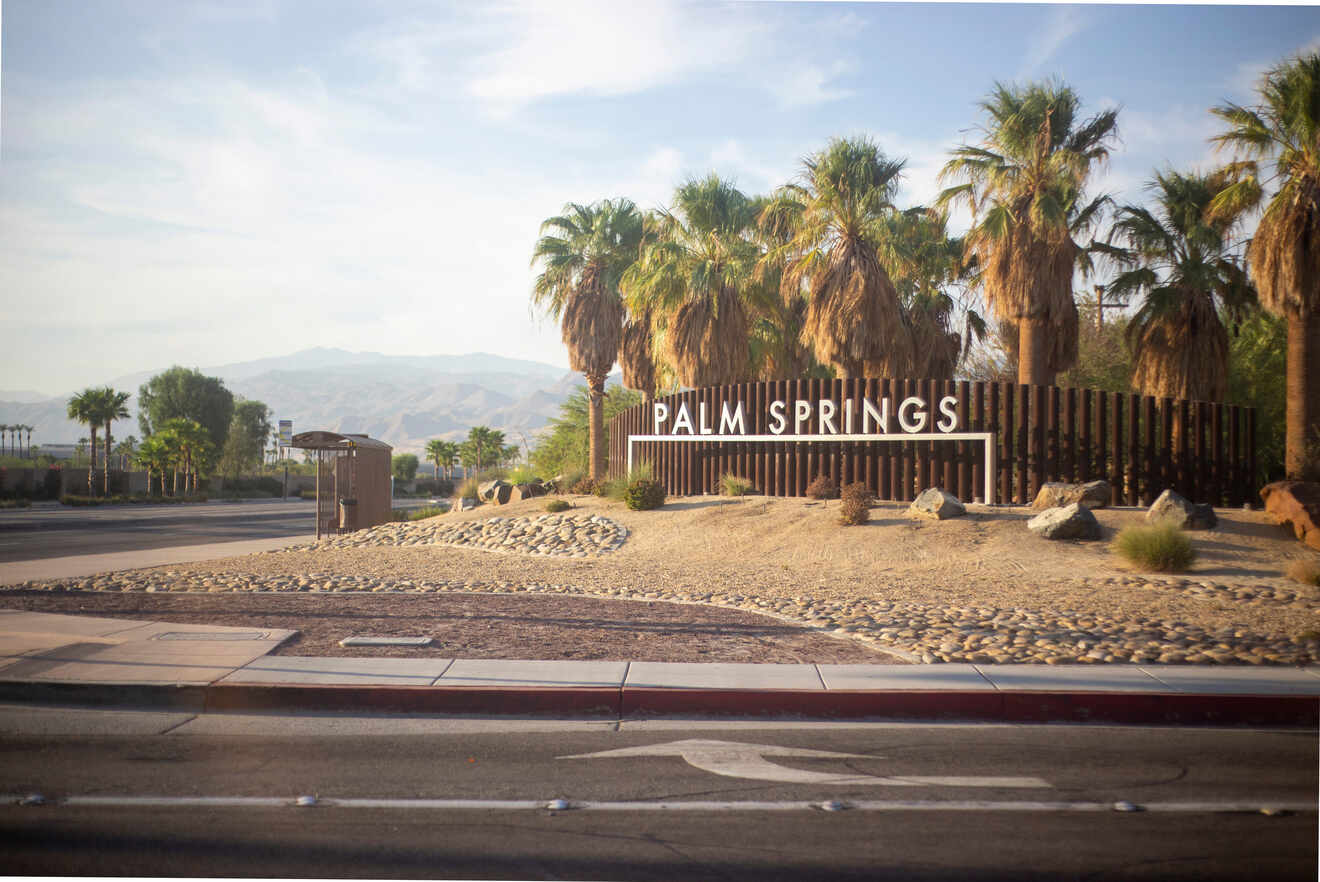 Sign that says Palm Springs