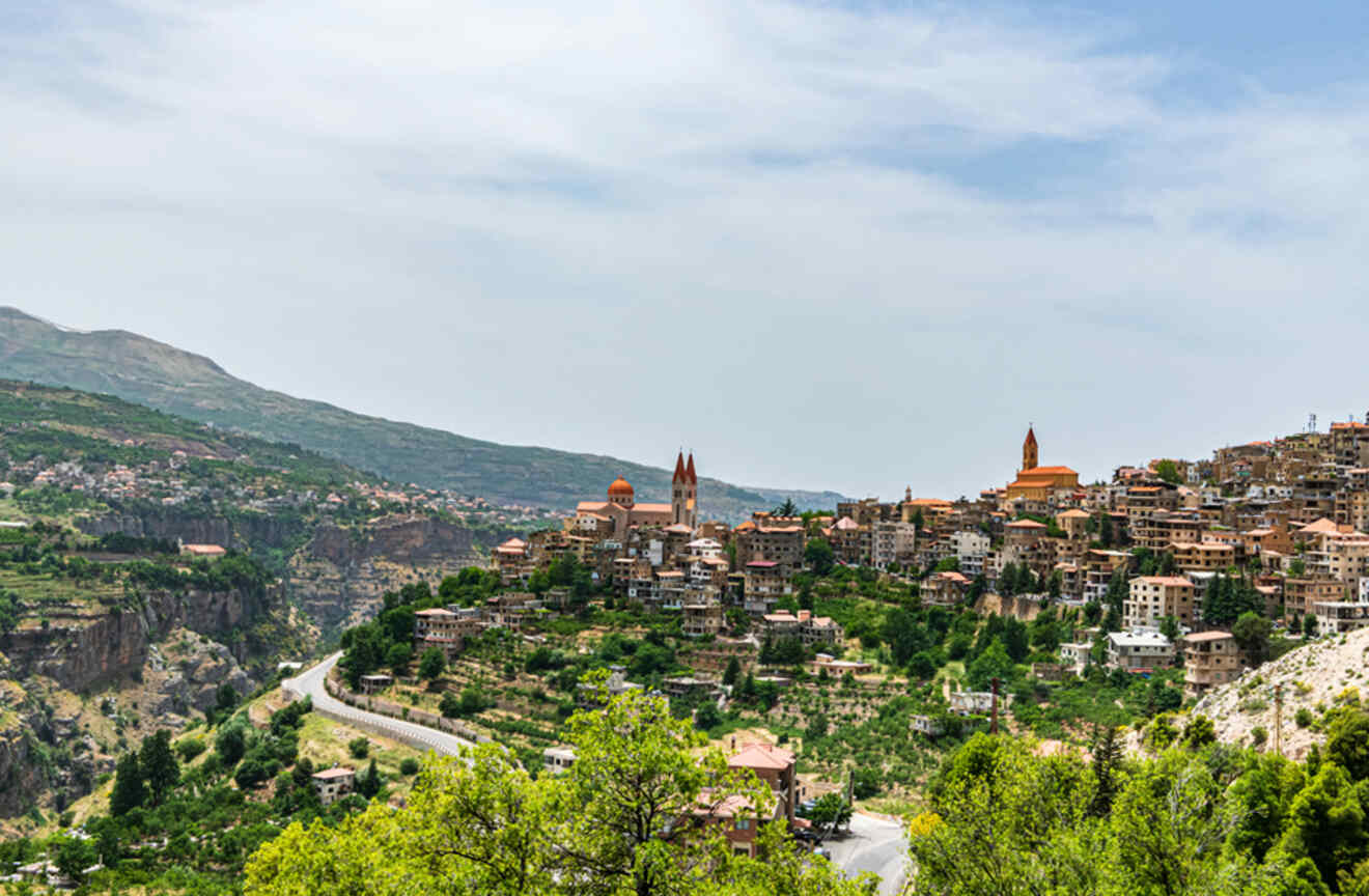 View of Bcharre town