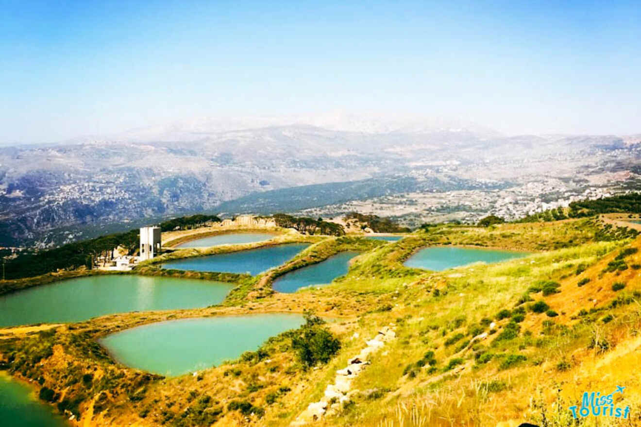 Lagoons in Laqlouk in Mount Lebanon