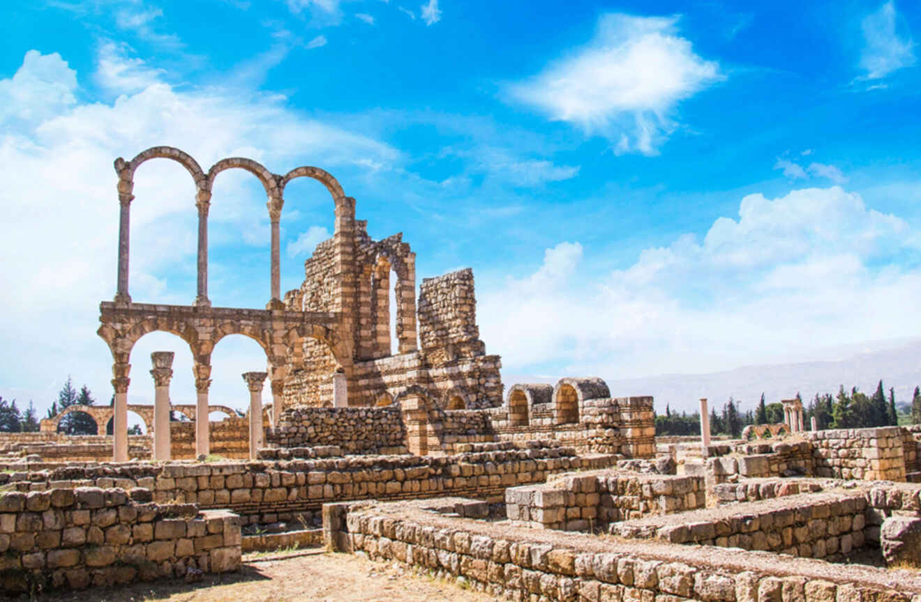 Ruins of the ancient city of Anjar