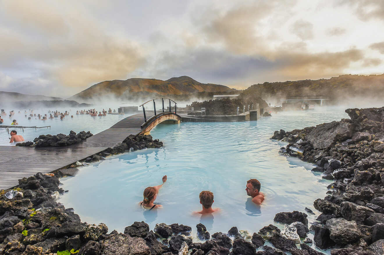 View of hot springs