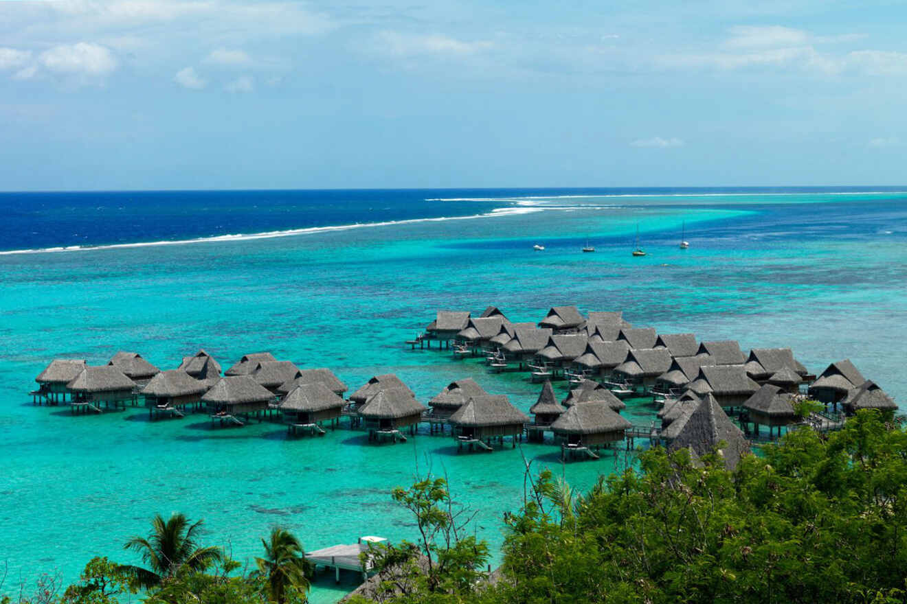 bungalows on the water