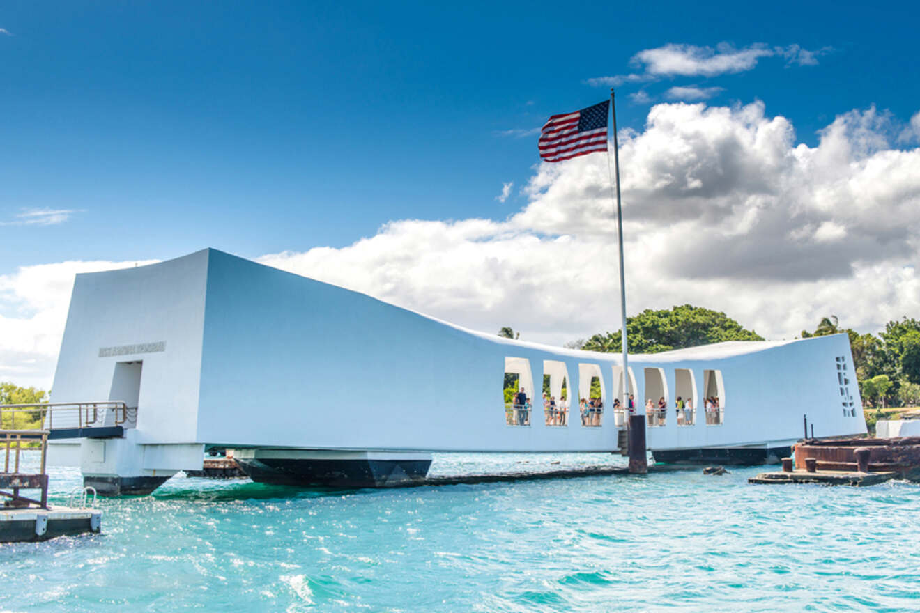 View of Pearl Harbor National Memorial Hawaii