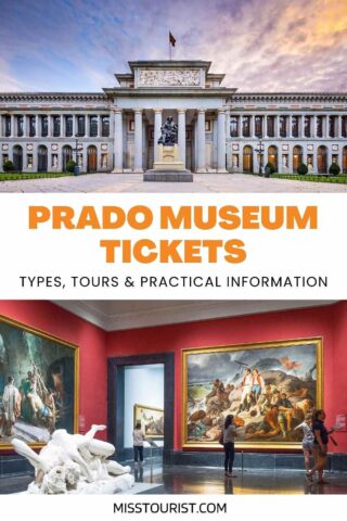 collage of images from Prado Museum in Madrid