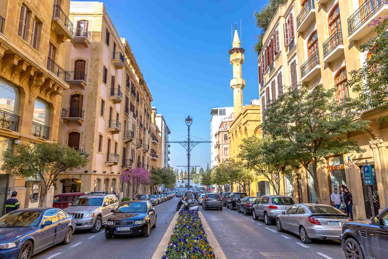 street view of downtown Beirut
