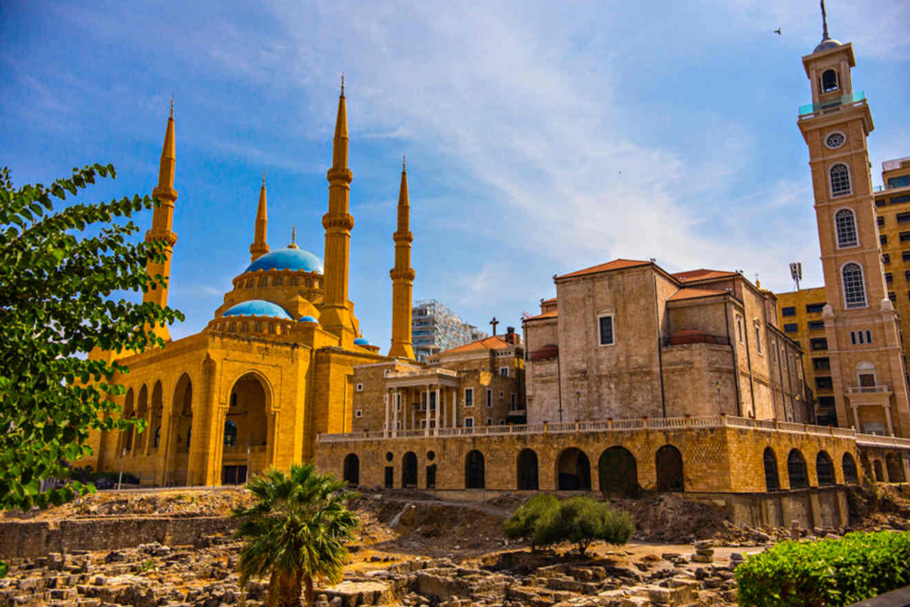 Al Amin Mosque & St. George Orthodox Cathedral