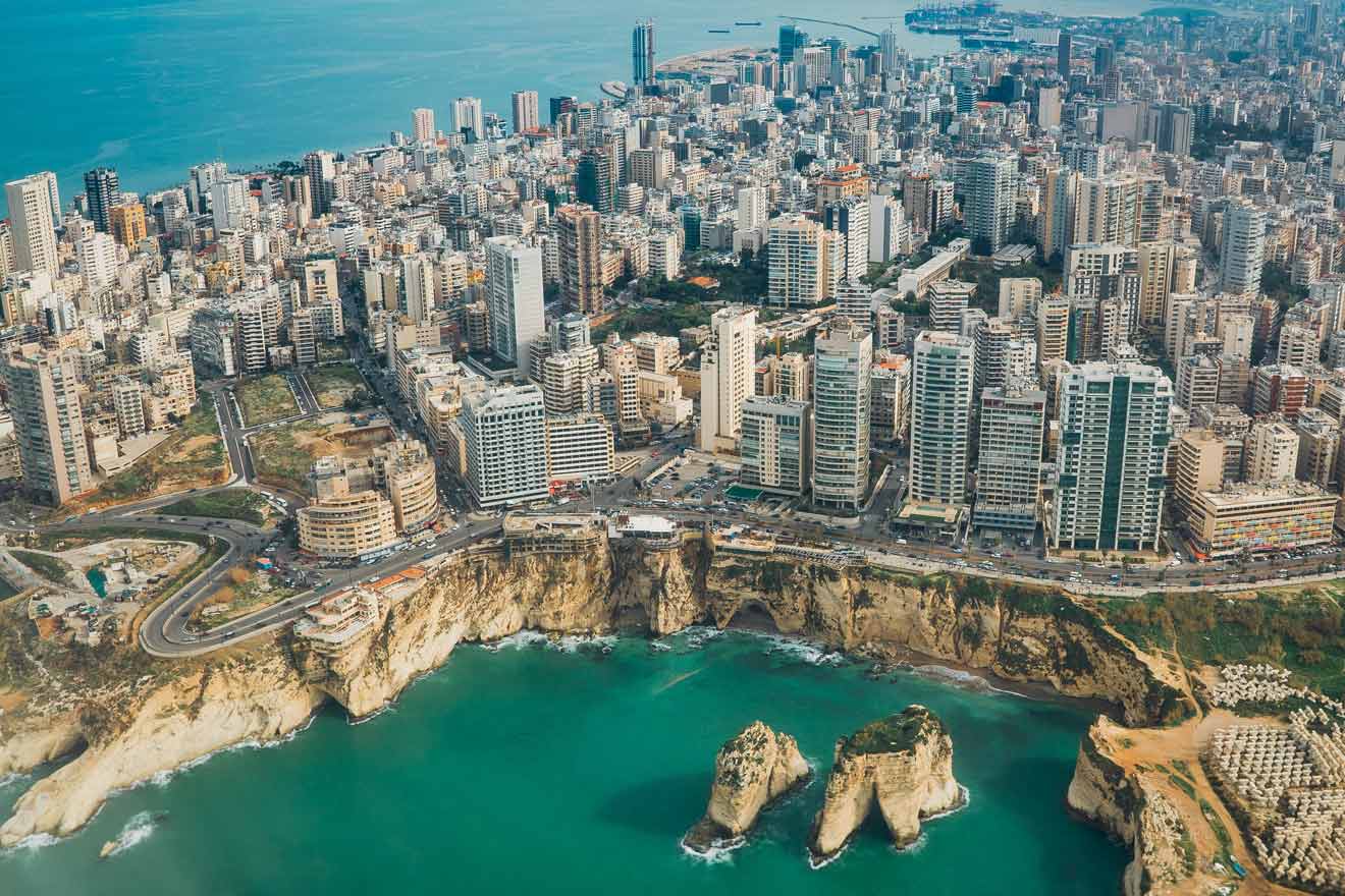 view of Beirut from above