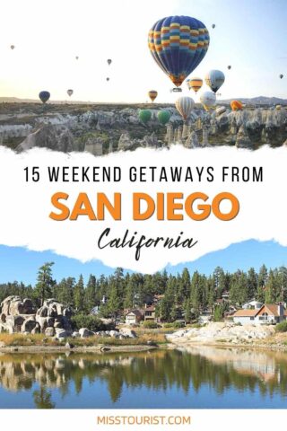 collage with landscapes and activities in San Diego