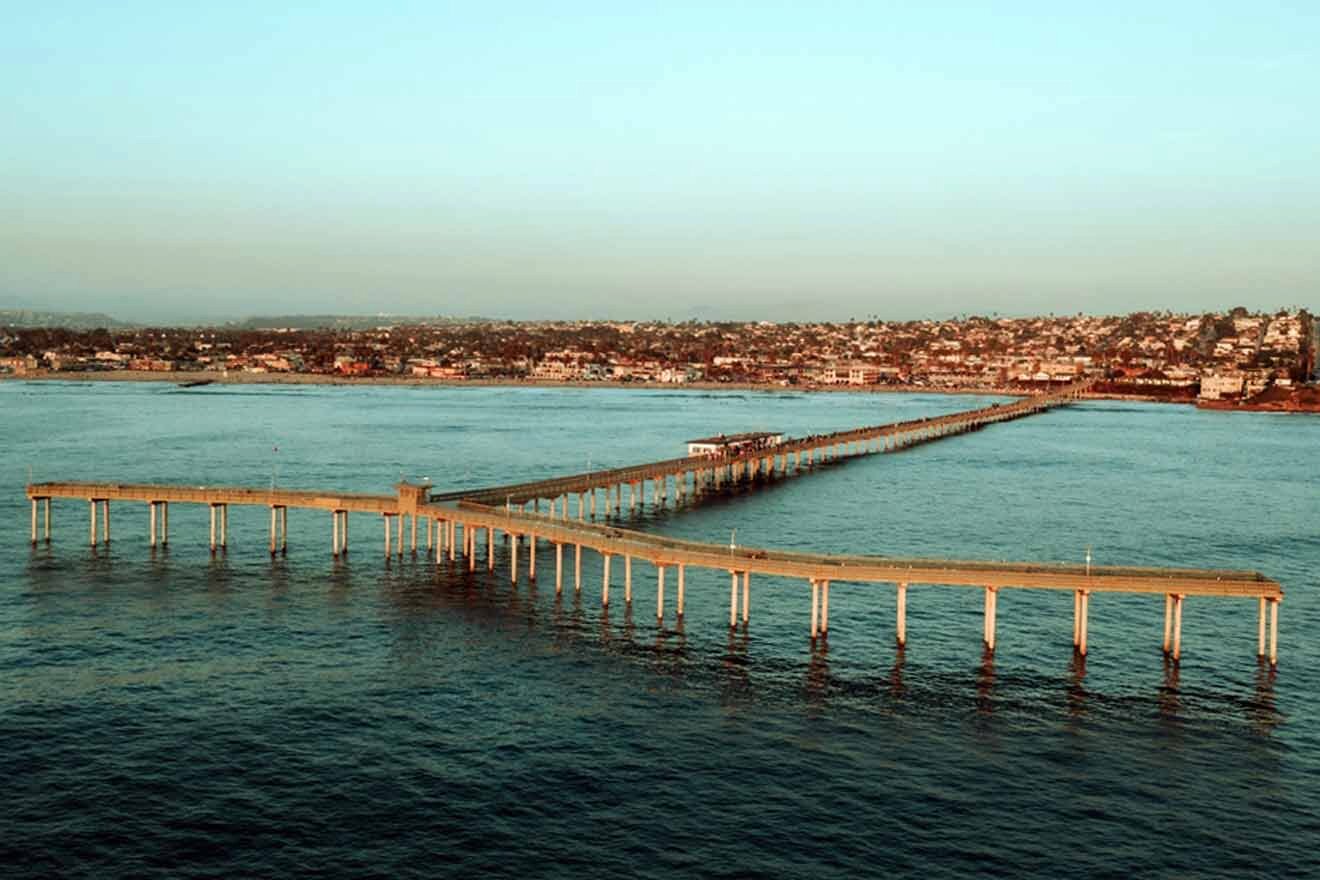 pier surrounded by the ocean