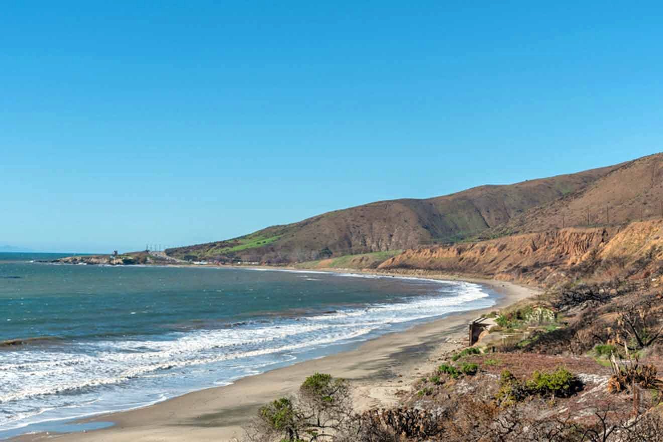 view over the beach