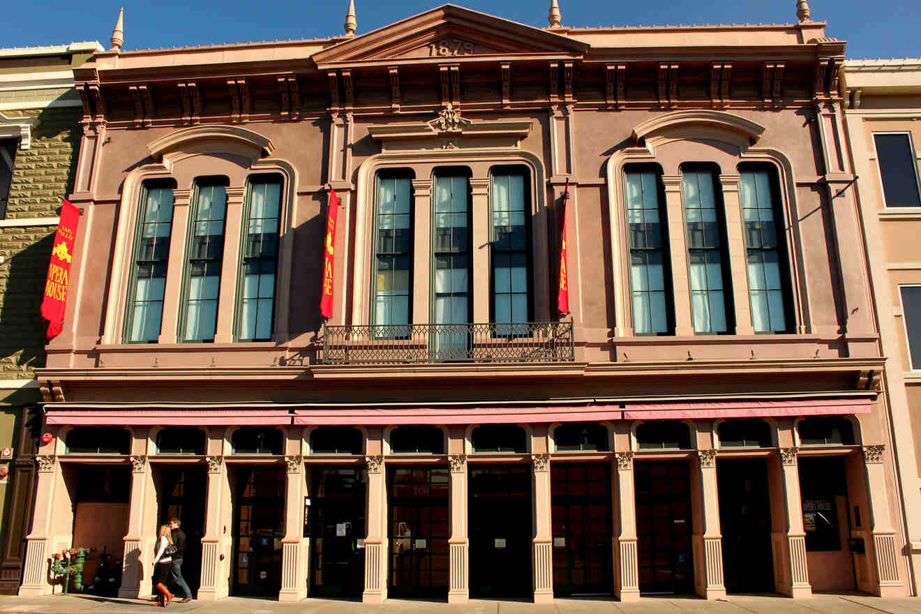 large building housing the opera house in napa