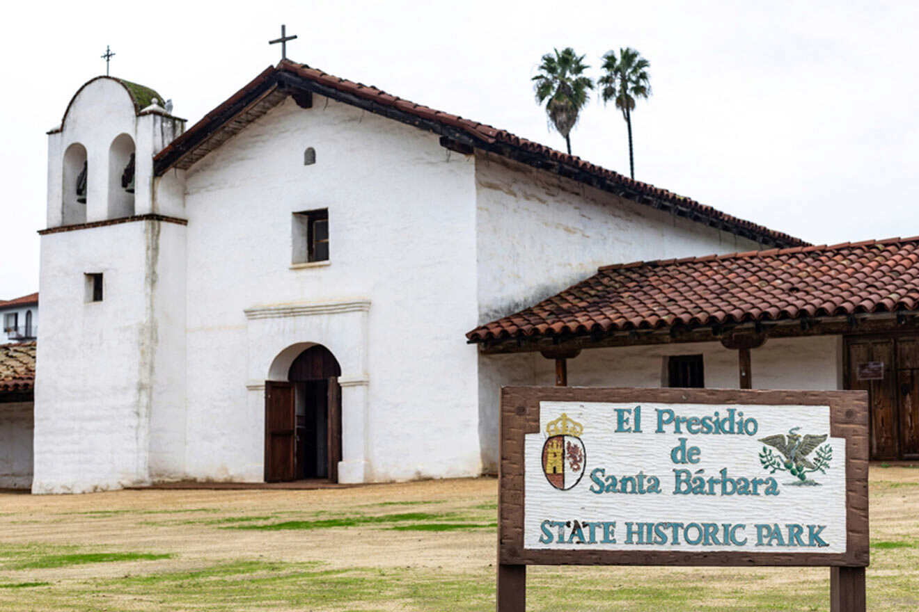 a church with a sign in front of it