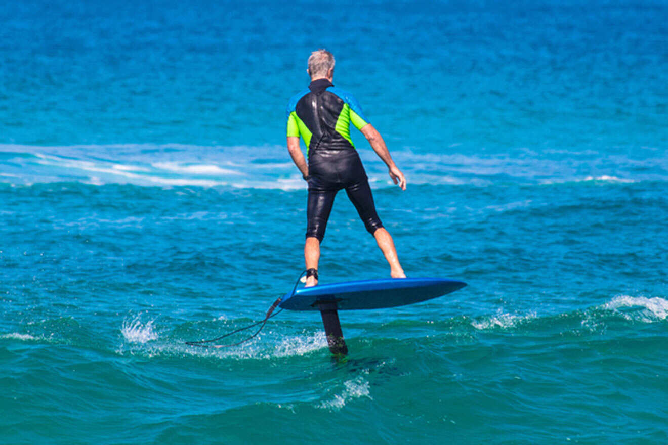 man on a surfboard