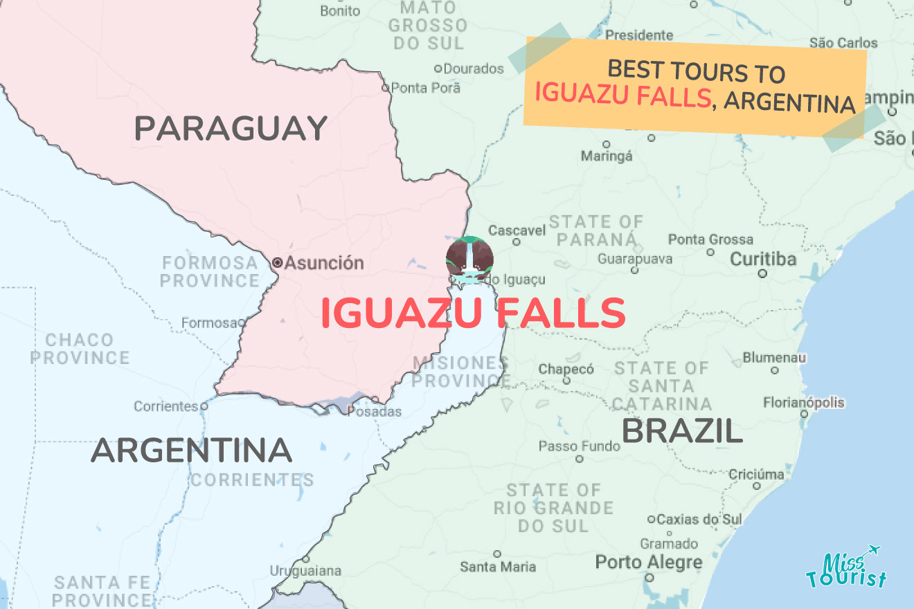 Iguazu falls tours MAP new