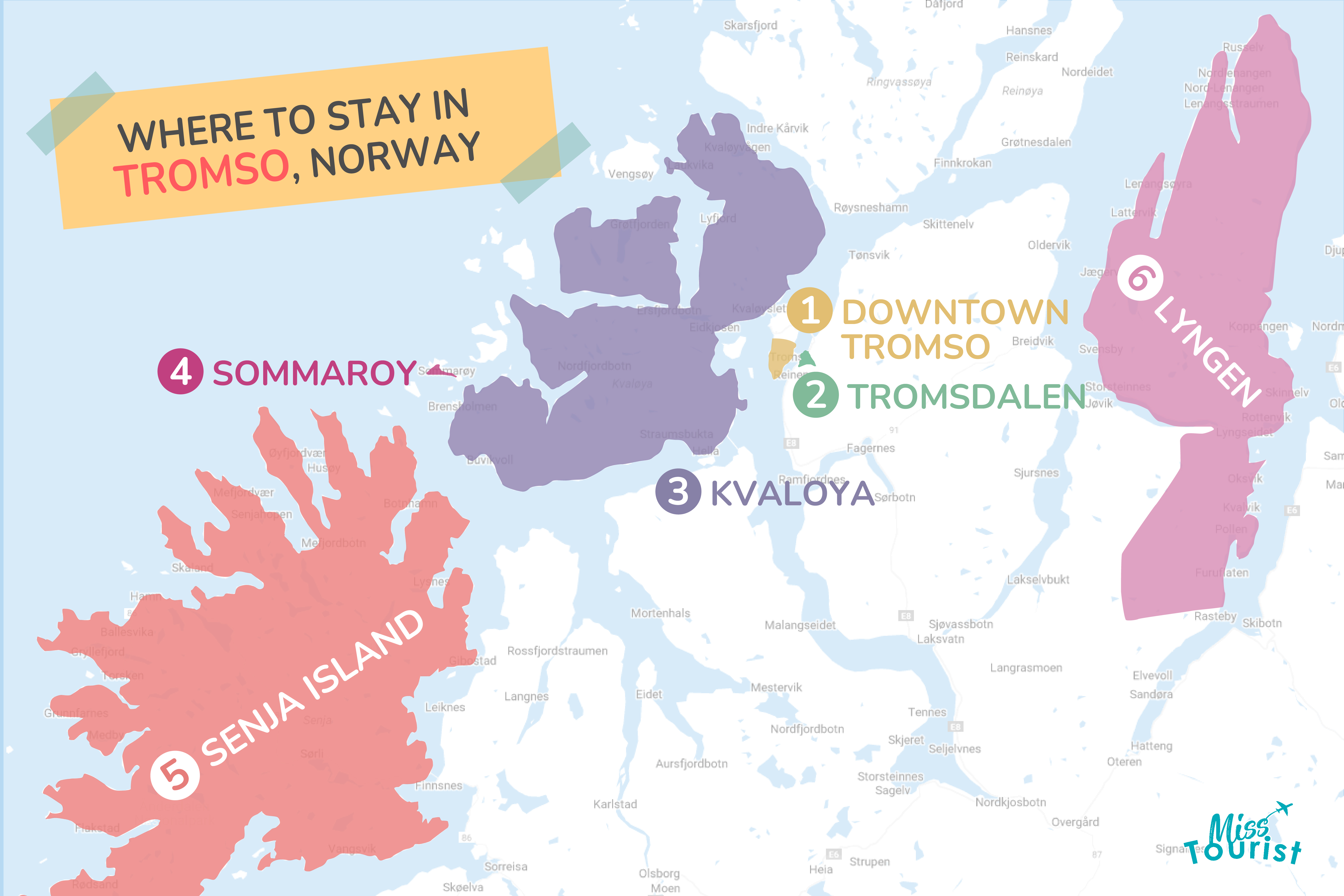 Where to Stay in Tromso MAP