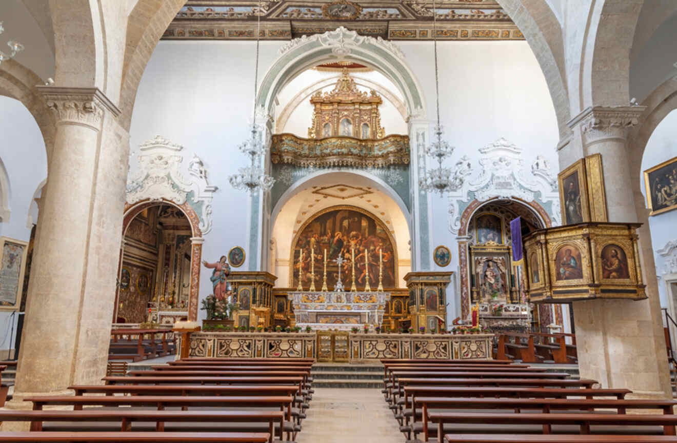 view inside a church