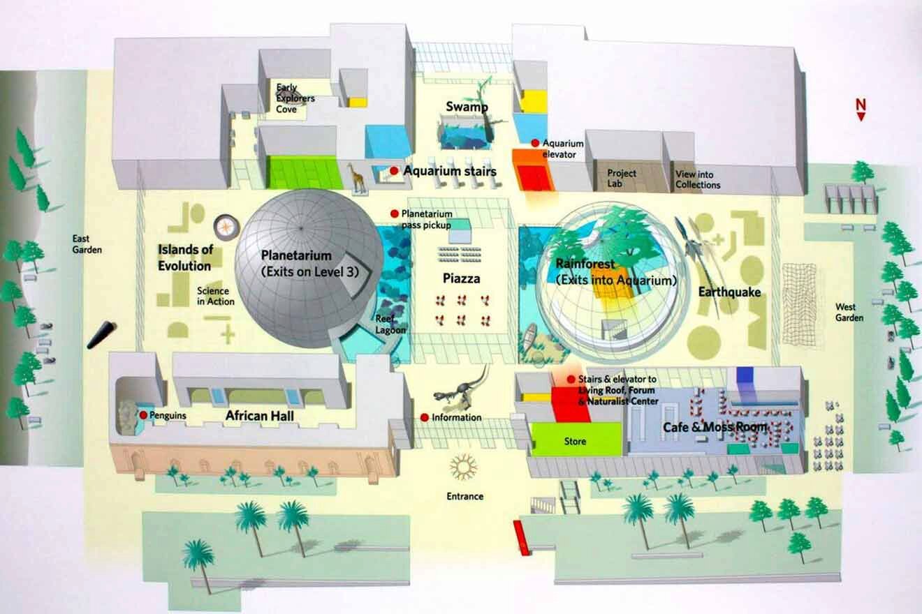the academy of sciences indoor map