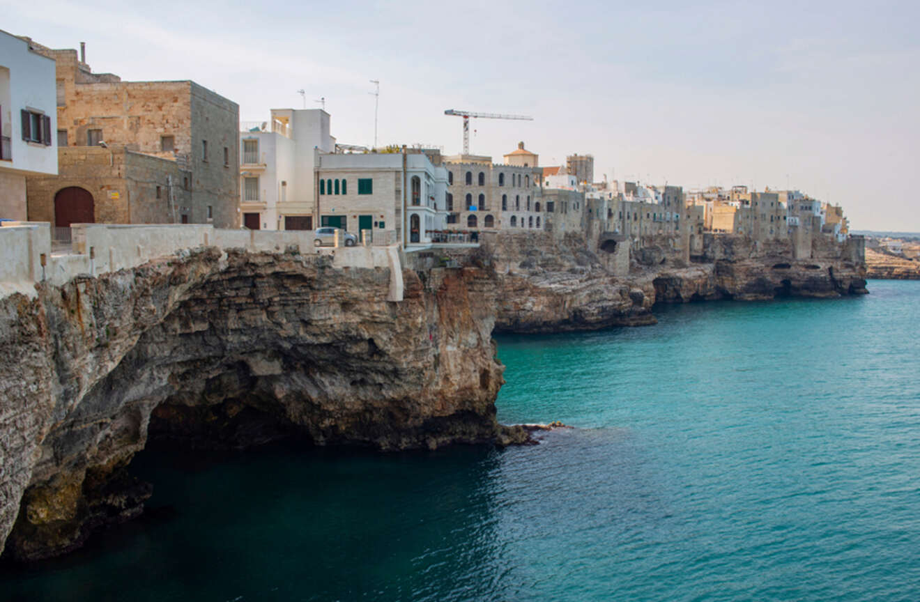 view of a city skyline on a cliff