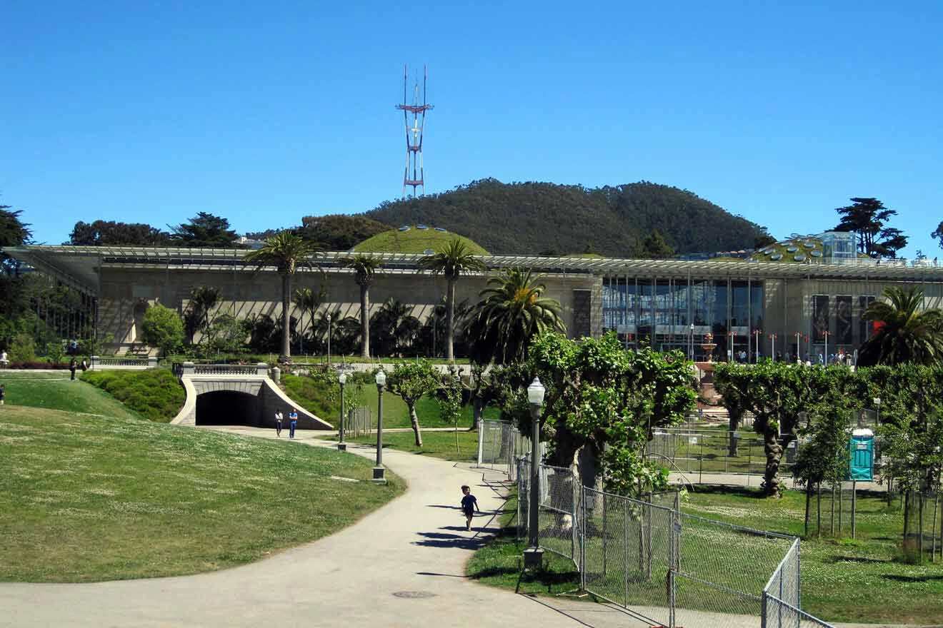 outside view of the academy of sciences california
