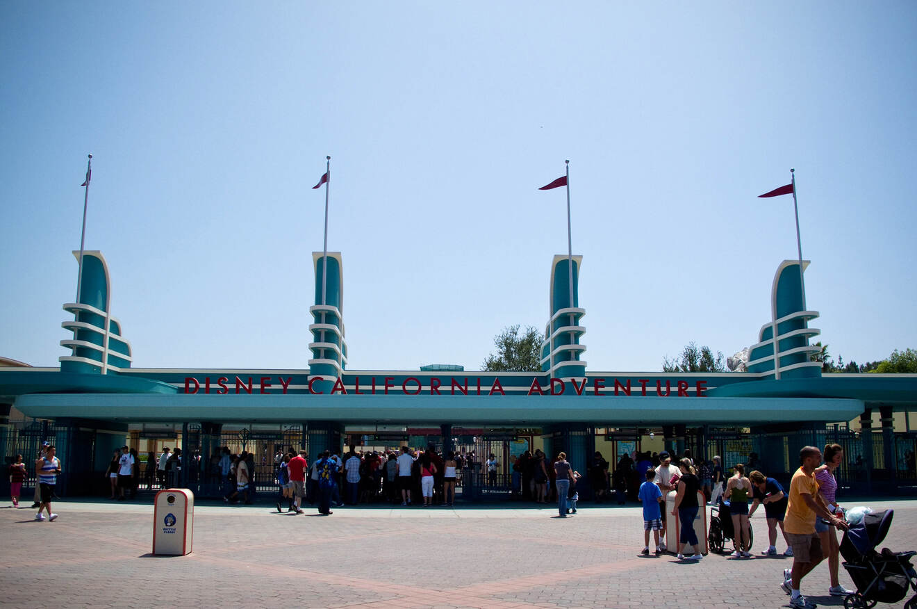 entrance to the California adventure Disneyland