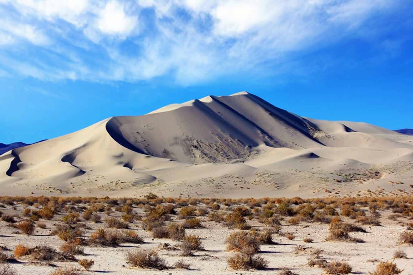 The sand dunes in death valley national park.