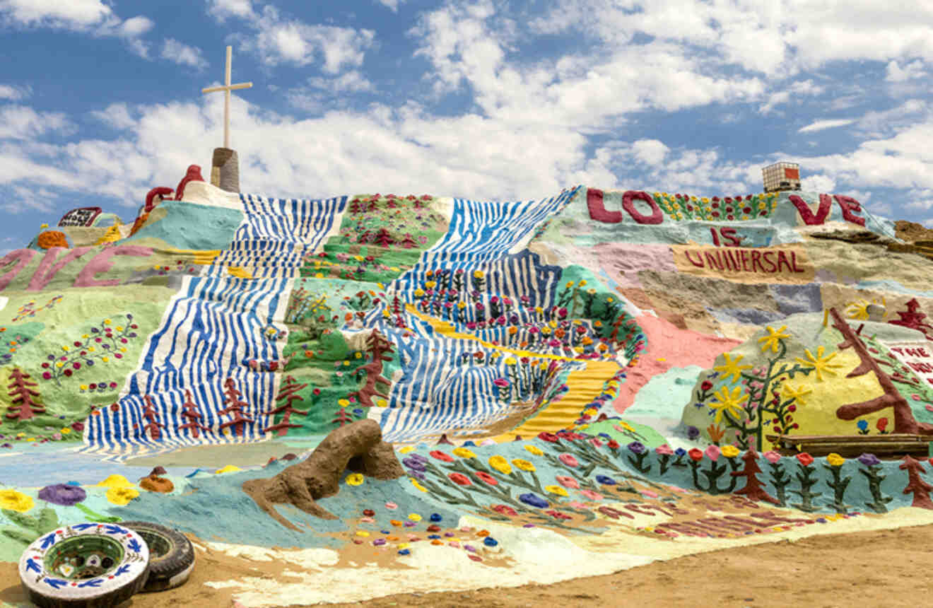 view of the salvation mountain