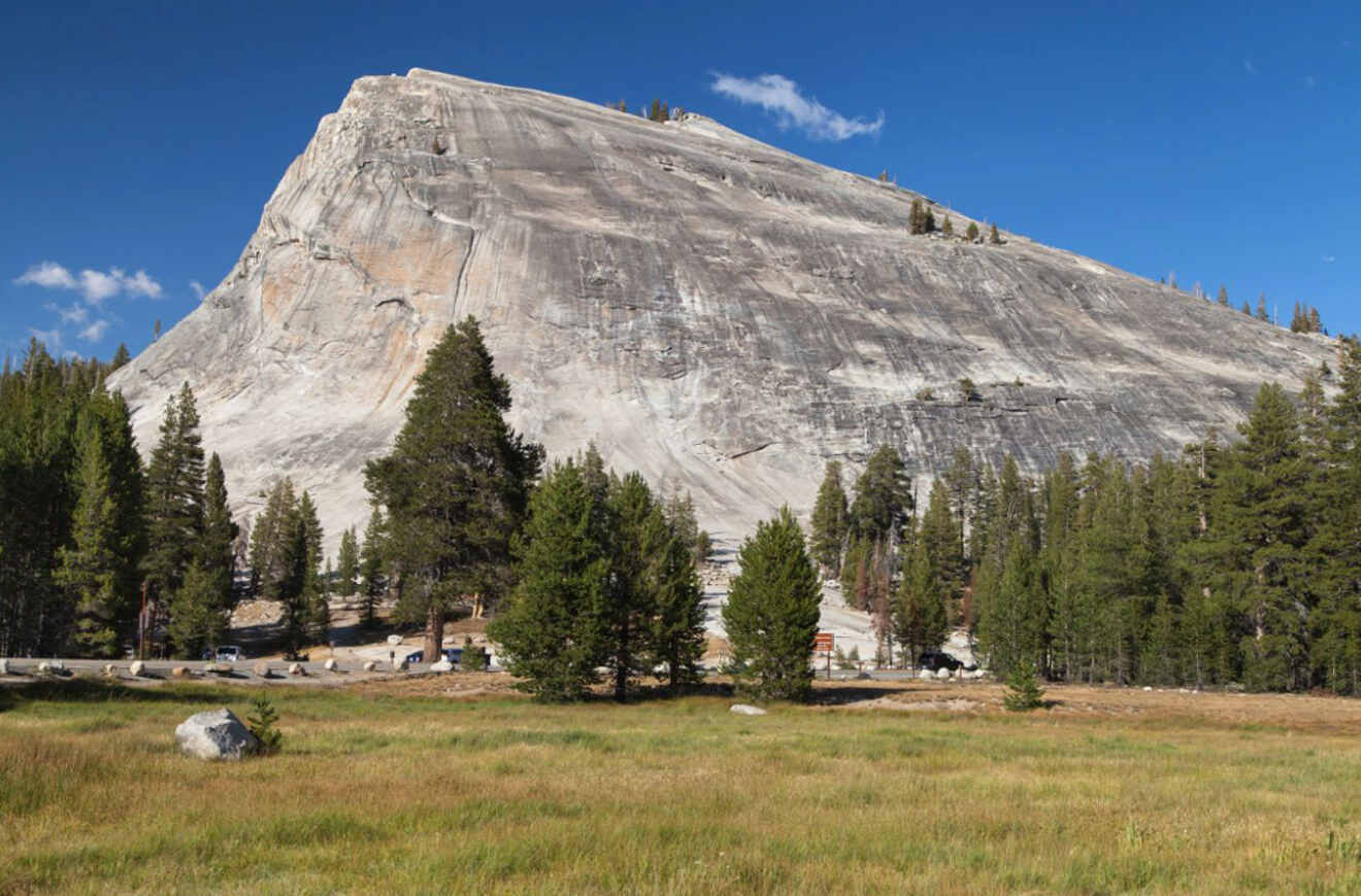 a big rocky mountain dome