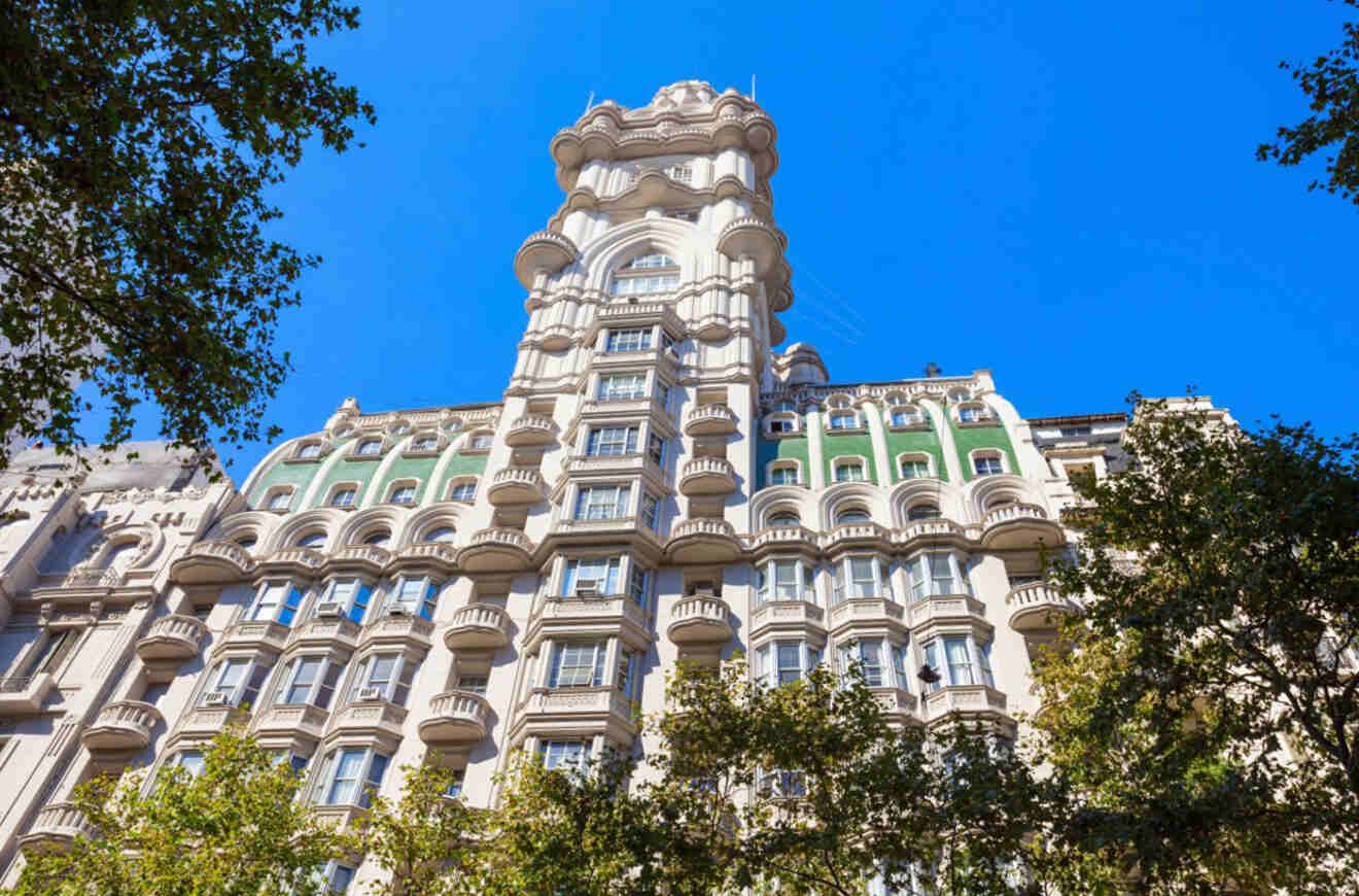 The distinctive Barolo Palace in Buenos Aires, a landmark early 20th-century building renowned for its unique architectural style and ornate details