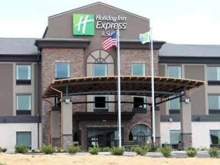 The holiday inn express hotel and suites.