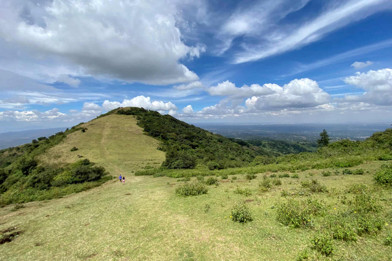 view of a hill