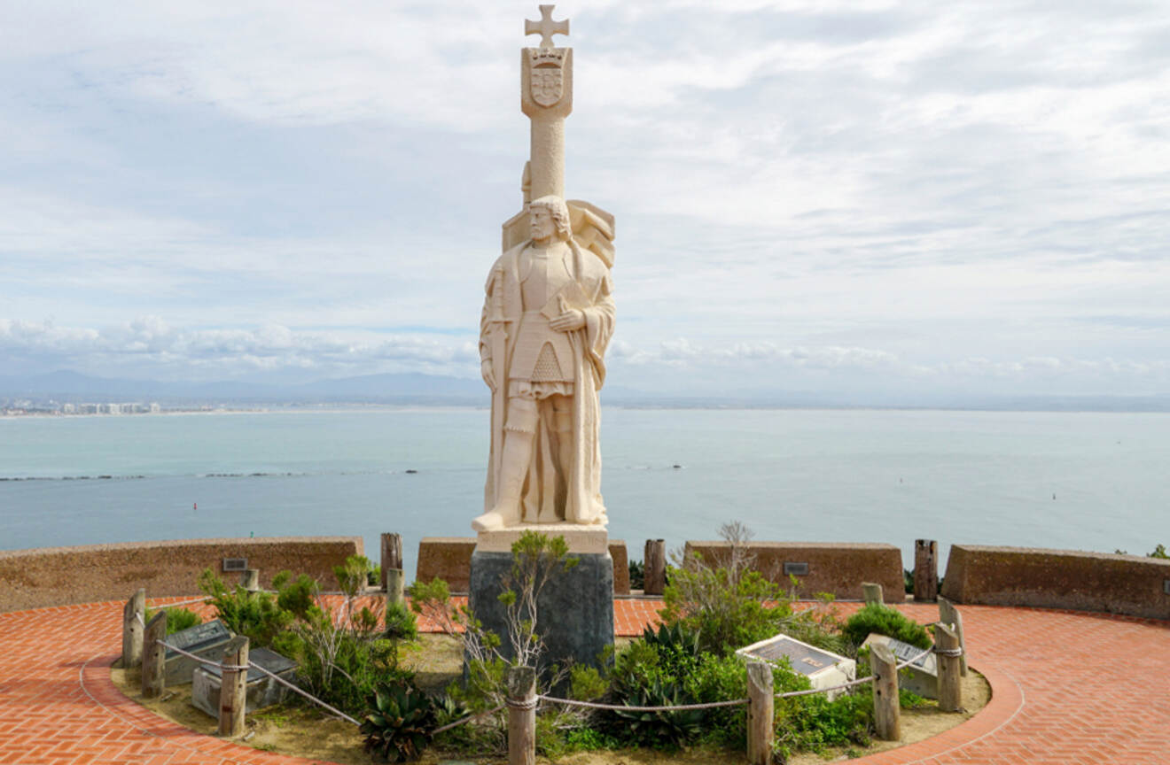 a monument on a cliff