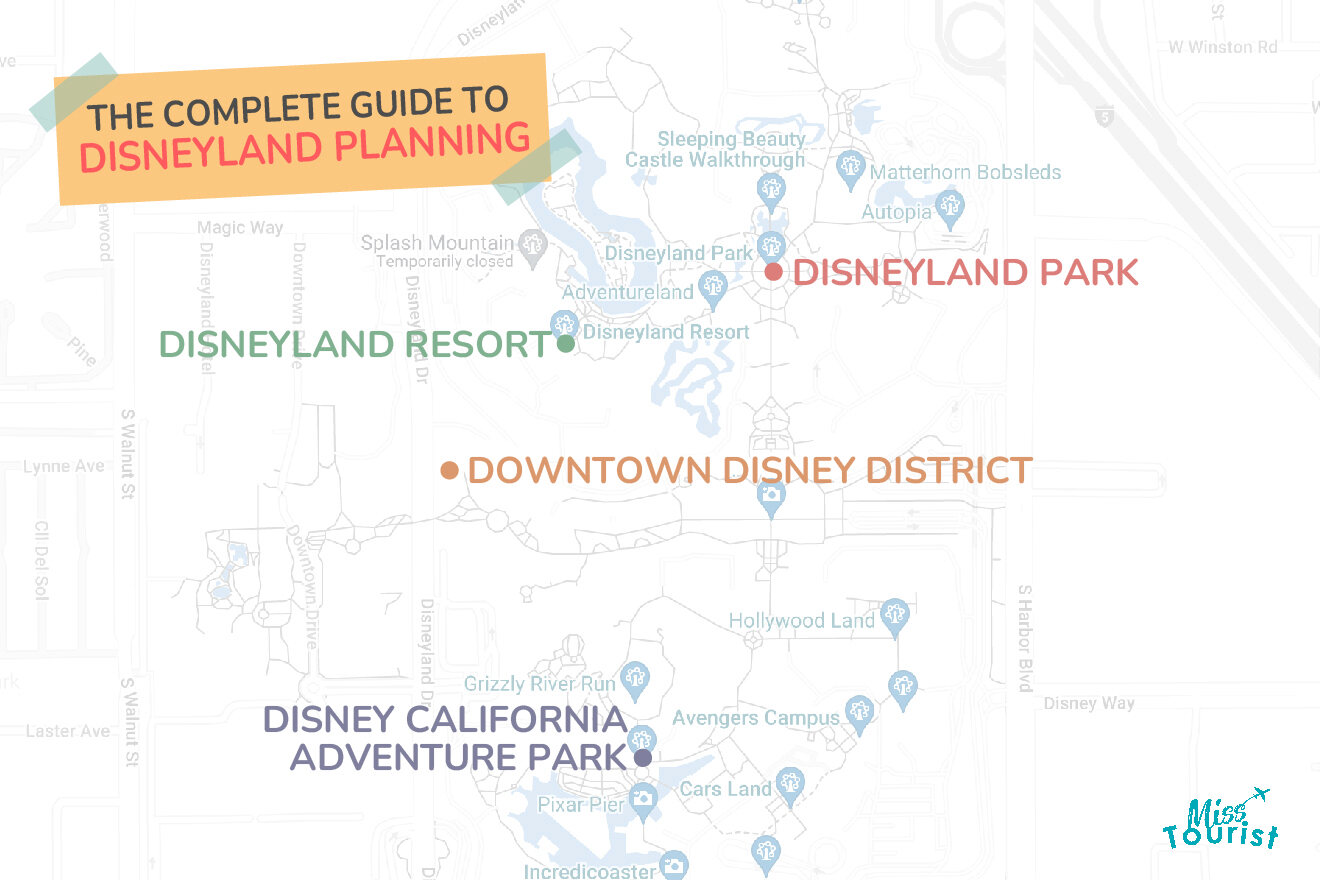 map of Disneyland California