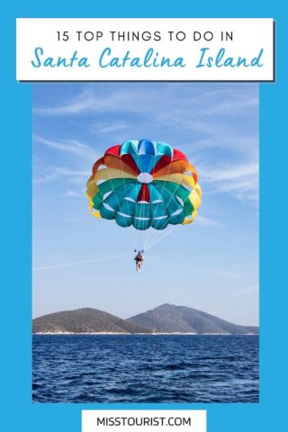 tourist parasailing