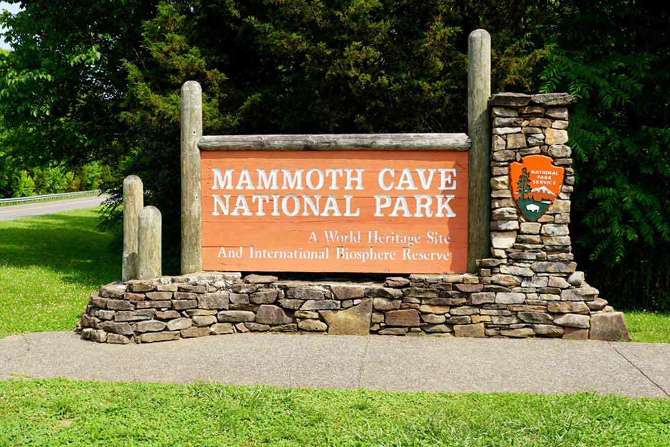 Mammoth cave national park sign
