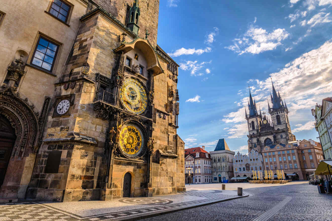 view of the Prague Astronomical Clock