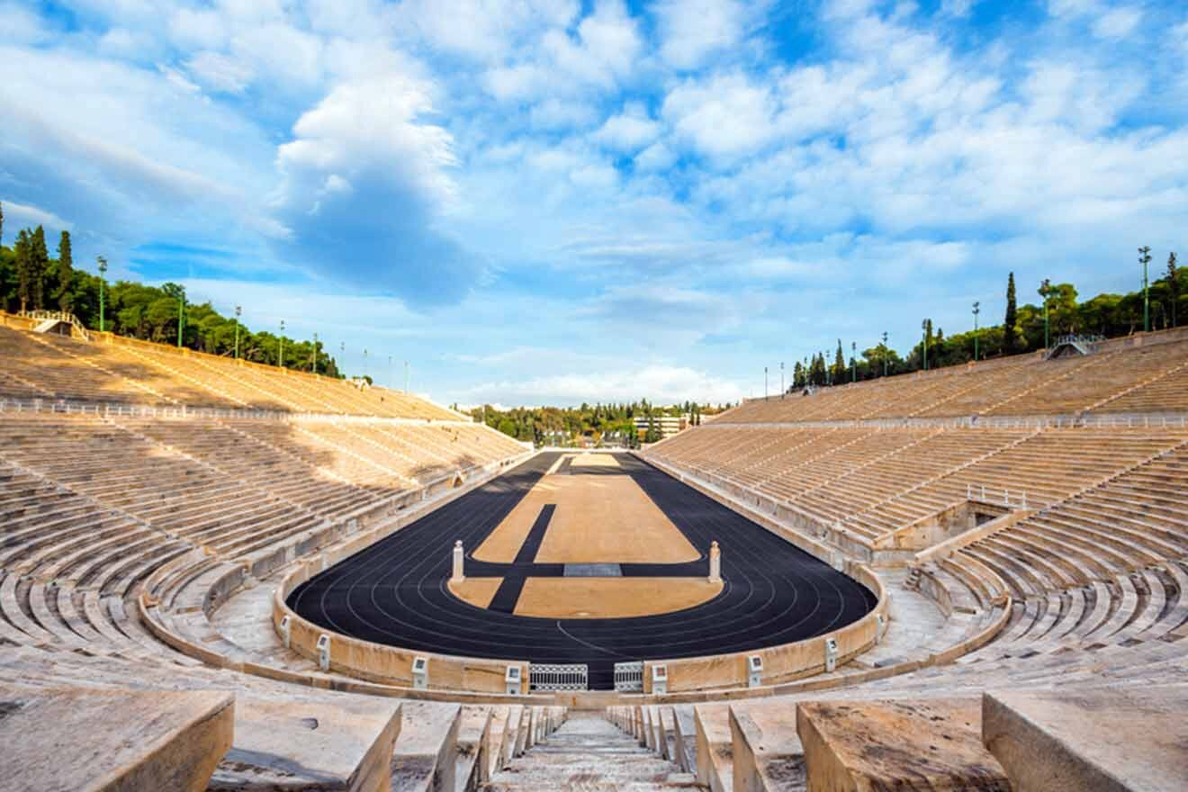 The acropolis stadium in athens, greece.