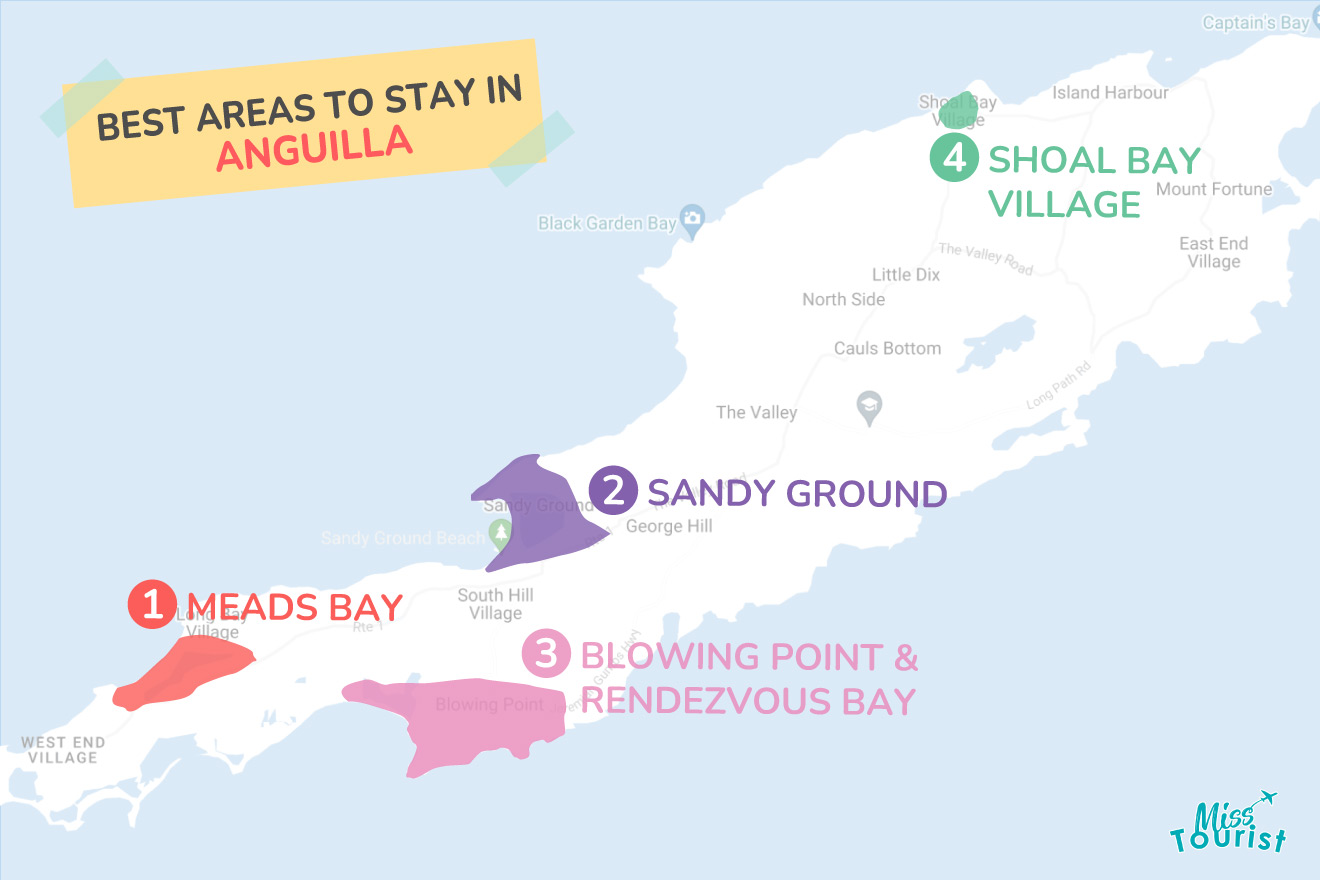 Graphic map of Anguilla