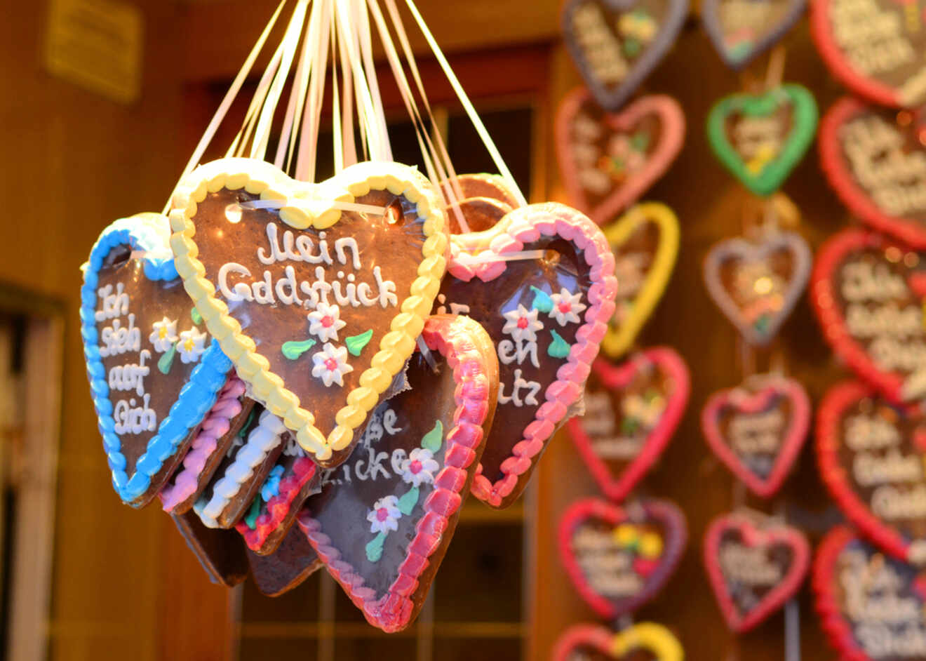 German gingerbreads in the form of a heart