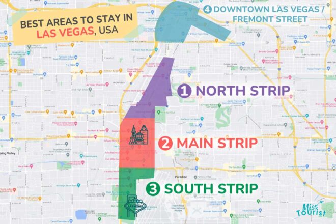 Where to Stay in Las Vegas • 4 TOP Areas + GREAT Hotels