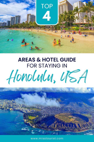 A guide cover featuring images of Waikiki Beach and a scenic view of Honolulu with the text 