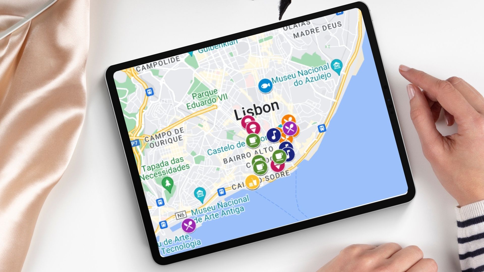 Lisbon Food Map Preview Mobile