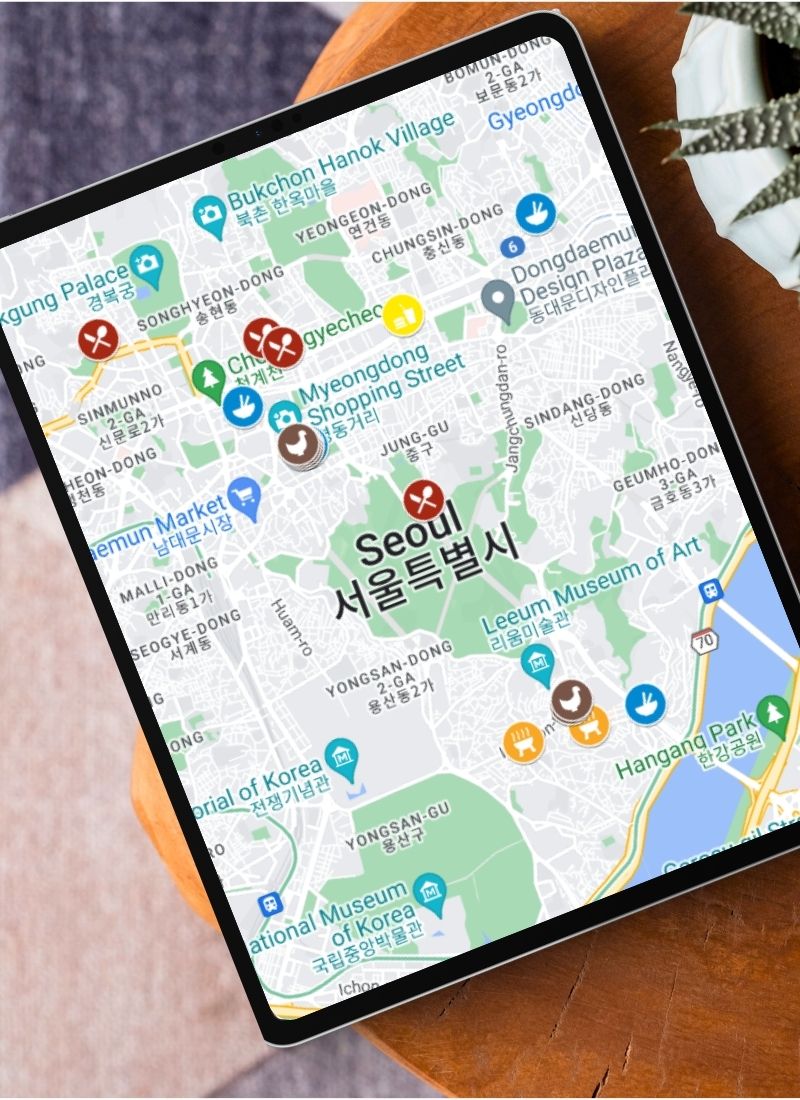 Seoul Food Map Preview