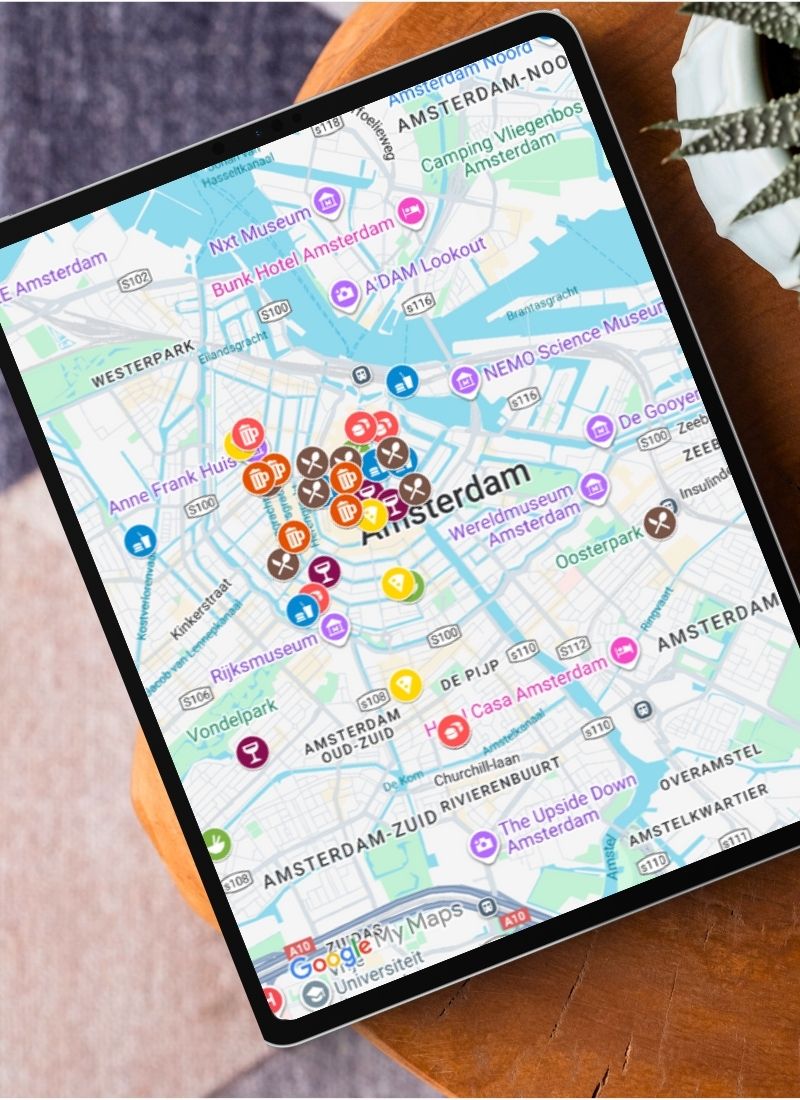 Amsterdam Restaurant Map Preview