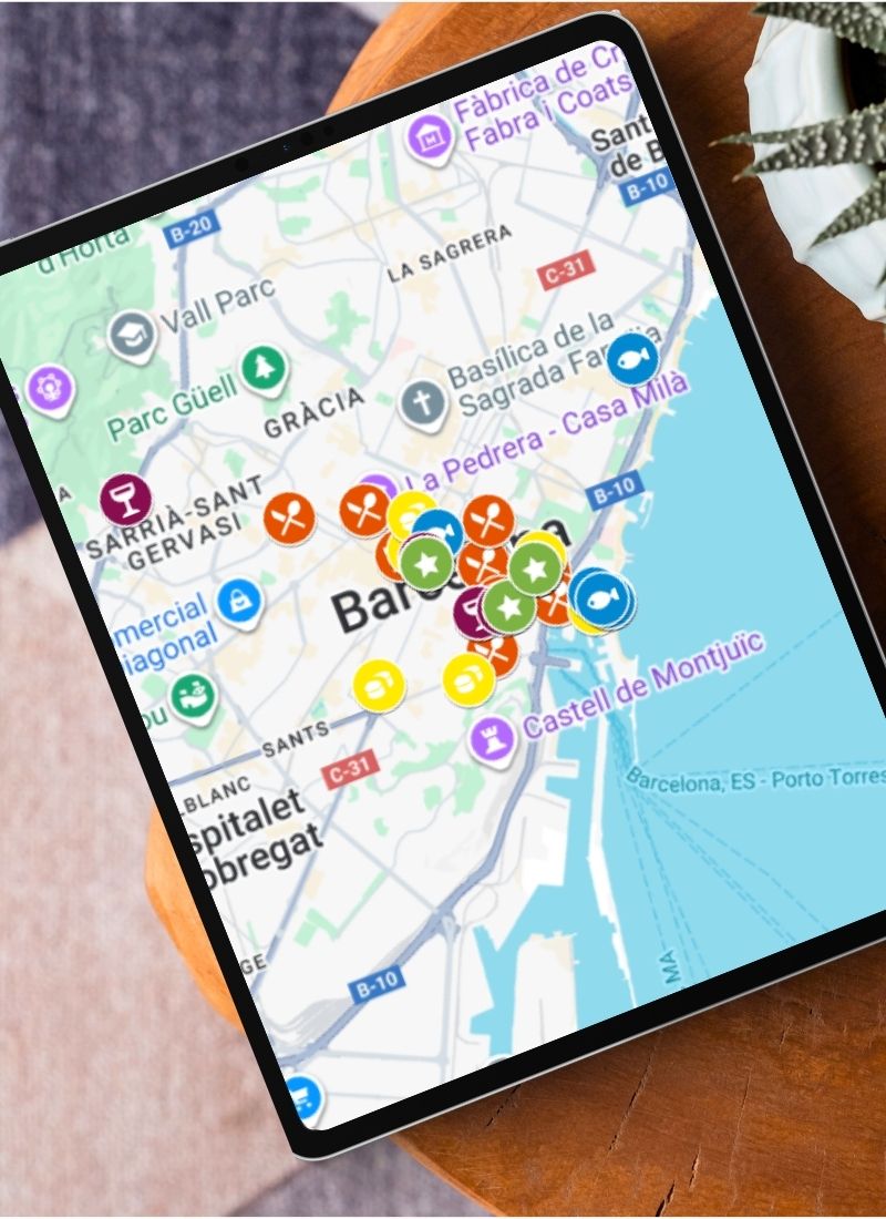 Barcelona Food Map Preview