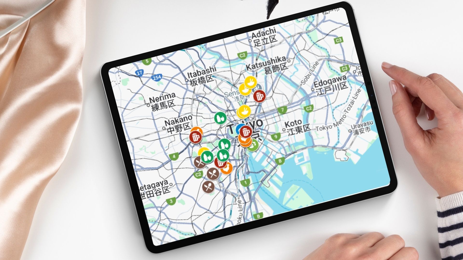 Tokyo Food Map Preview Mobile