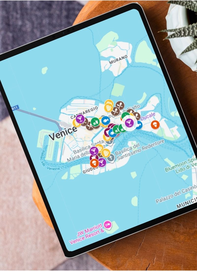 Venice Restaurant Map Preview
