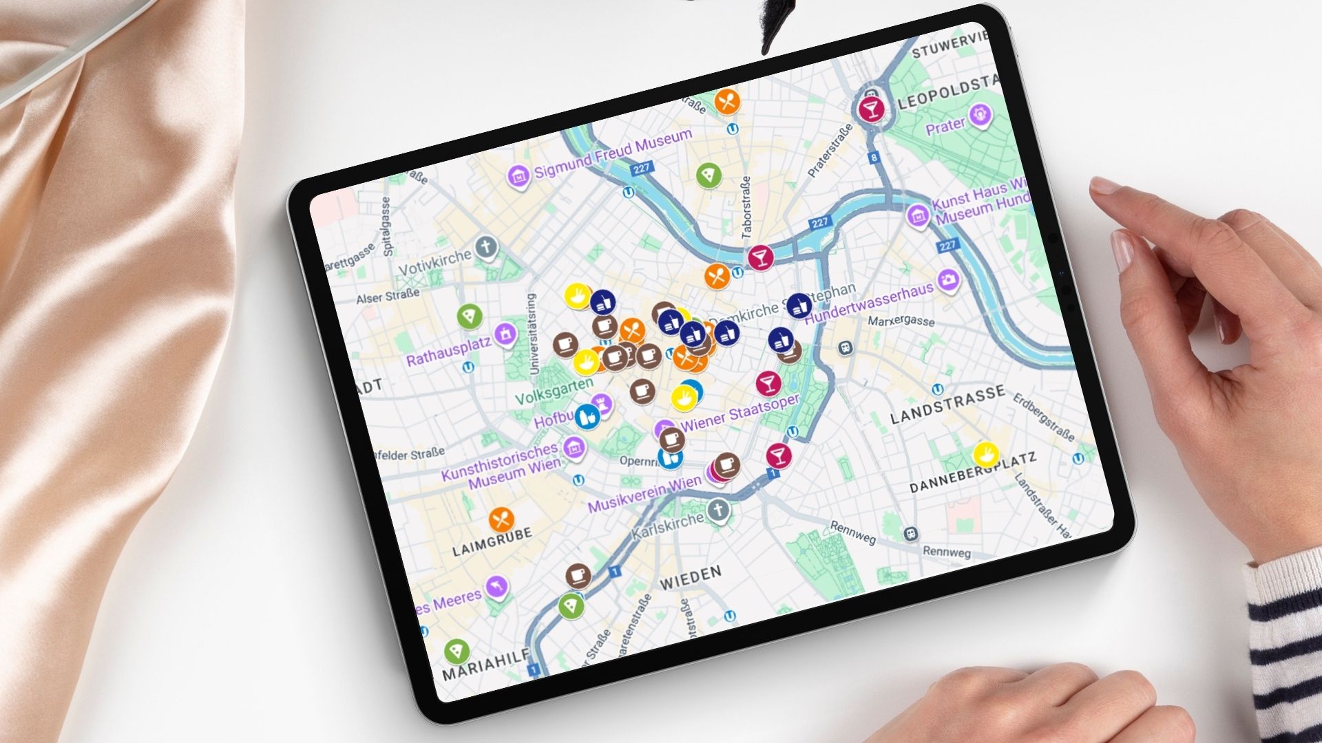 Vienna Restaurant Map Preview Mobile