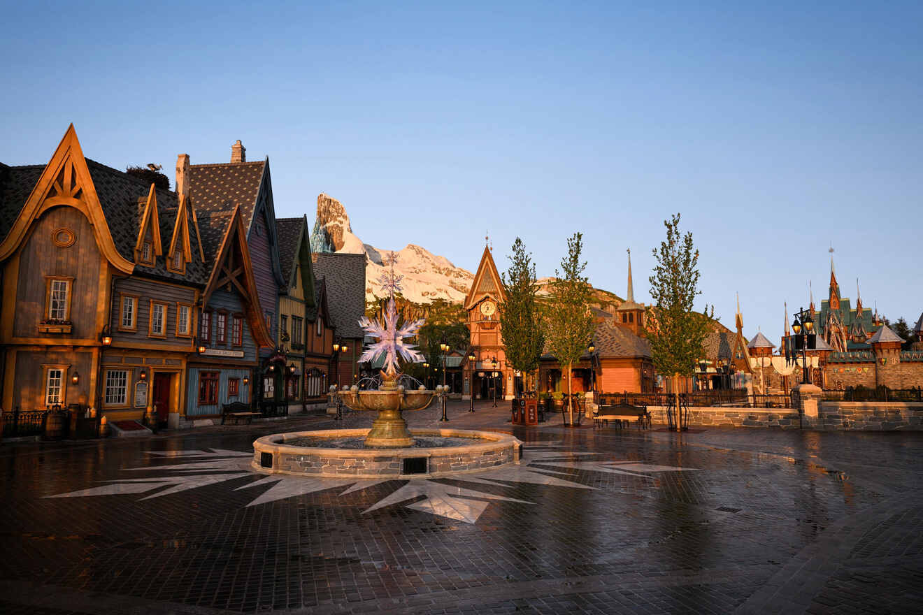 Disney Adventure World park entrance, accessible from central Paris in 39 minutes